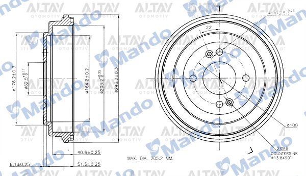 Hyundai Accent Arka Fren Kampanası Era OEM 58411-1G000 Hyundai Accent Arka Fren Kampanası Era OEM 58411-1G000